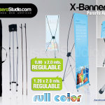 X-Banner Stand Display Regulable para Eventos y Exposiciones