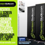 Roll Screen 0.85 x 2.0 metros + Banner Full Color a S/. 130.00 Nuevos Soles