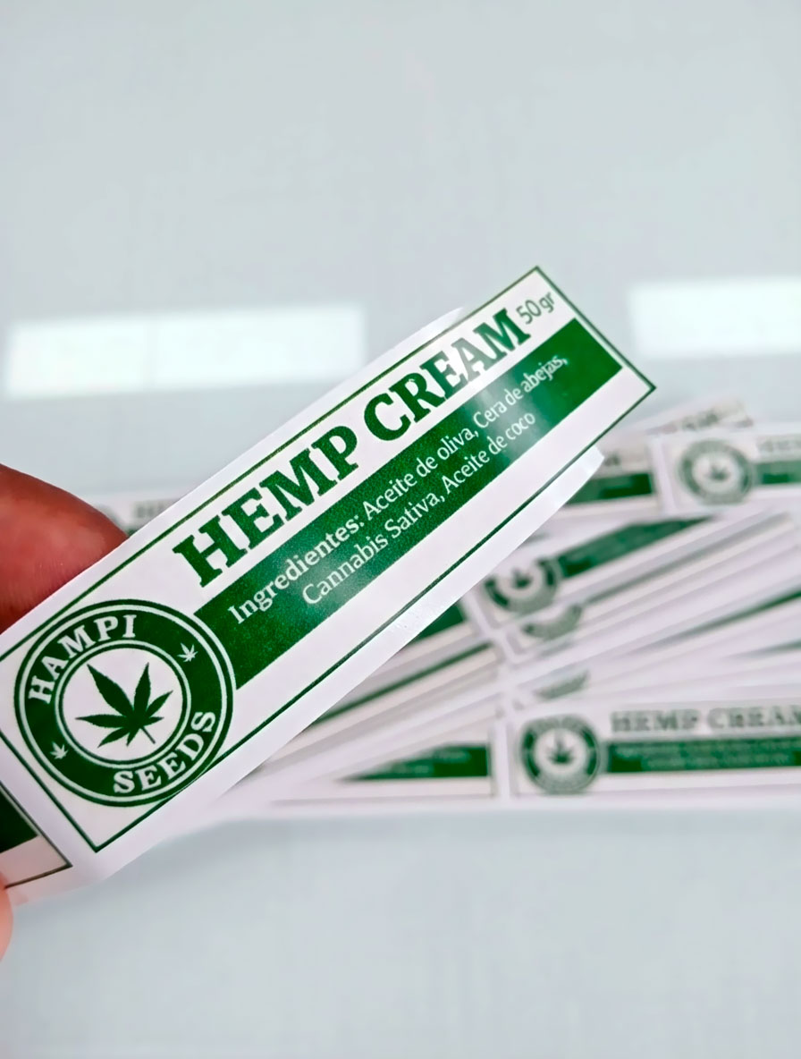 🌿 Calidad que se siente al tacto: Etiquetas para Hampi Seeds