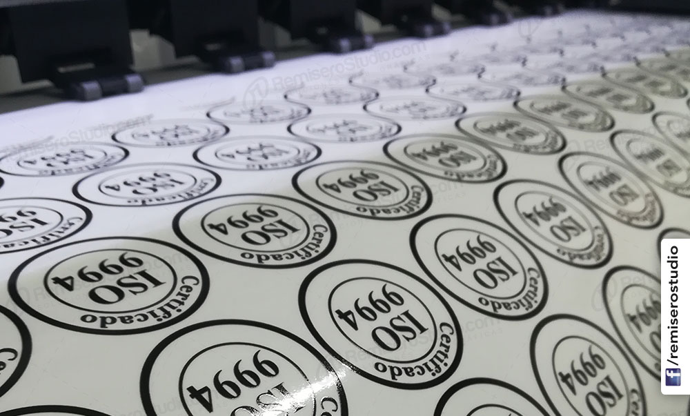Stickers Transparentes ISO9994 impresos en vinil