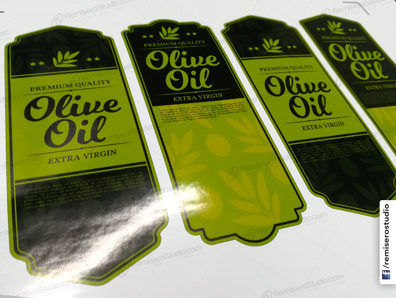 Etiquetas adhesivas para frascos de aceite de oliva – Olive Oil stickers label